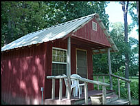 camping cabin at Blue Lake Campground
