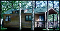 park model cabin at Blue Lake Campground