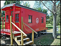 caboose rental at Caboose Lake Campground