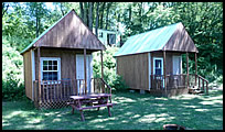 camping cabin at Indian Springs Campground